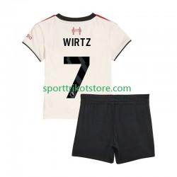 Liverpool Kinderset Auswärts trikot 2025-2026 Kurzarm Florian Wirtz 7
