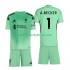 Liverpool Kinderset Heim trikot 2025-2026 Kurzarm Torwart Alisson Becker 1