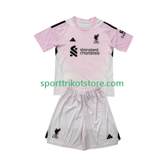 Liverpool Kinderset Ausweich trikot 2025-2026 Kurzarm Torwart