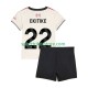 Liverpool Kinderset Auswärts trikot 2025-2026 Kurzarm Hugo Ekitike 22