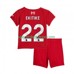 Liverpool Kinderset Heim trikot 2025-2026 Kurzarm Hugo Ekitike 22