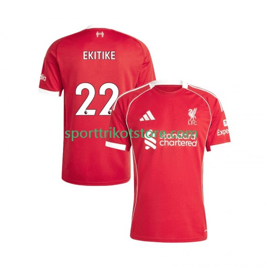 Liverpool Herren Heim trikot 2025-2026 Kurzarm Hugo Ekitike 22