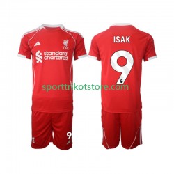 Liverpool Kinderset Heim trikot 2025-2026 Kurzarm ISAK 9