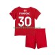 Liverpool Kinderset Heim trikot 2025-2026 Kurzarm Jeremie Frimpong 30