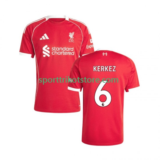 Liverpool Herren Heim trikot 2025-2026 Kurzarm Milos Kerkez 6