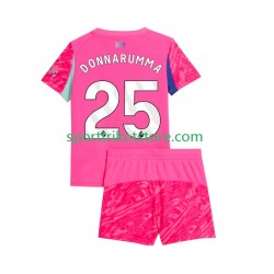 Manchester City Kinderset Auswärts trikot 2025-2026 Kurzarm Torwart Gianluigi Donnarumma 25
