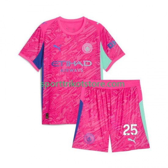 Manchester City Kinderset Auswärts trikot 2025-2026 Kurzarm Torwart Gianluigi Donnarumma 25