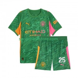Manchester City Kinderset Heim trikot 2025-2026 Kurzarm Torwart Gianluigi Donnarumma 25