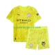 Manchester City Kinderset Ausweich trikot 2025-2026 Kurzarm Torwart Gianluigi Donnarumma 25