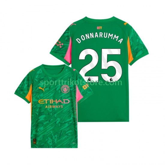 Manchester City Herren Heim trikot 2025-2026 Kurzarm Torwart Gianluigi Donnarumma 25