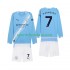 Manchester City Kinderset Heim trikot 2025-2026 Langarm Omar Marmoush 7