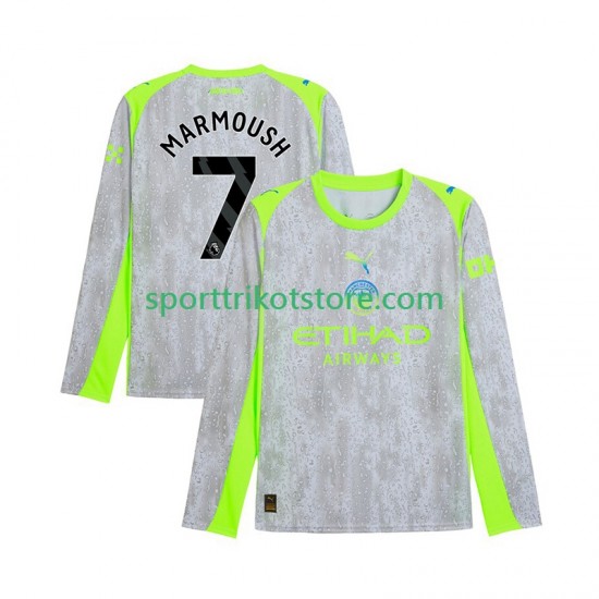 Manchester City Herren Ausweich trikot 2025-2026 Langarm Omar Marmoush 7