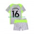 Manchester City Kinderset Ausweich trikot 2025-2026 Kurzarm Rodrigo Hernandez 16