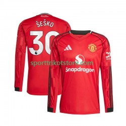 Manchester United Herren Heim trikot 2025-2026 Langarm Benjamin Sesko 30