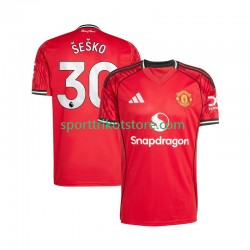 Manchester United Herren Heim trikot 2025-2026 Kurzarm Benjamin Sesko 30