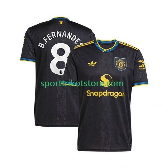 Manchester United Herren Ausweich trikot 2025-2026 Kurzarm Bruno Fernandes 8