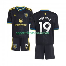 Manchester United Kinderset Ausweich trikot 2025-2026 Kurzarm Bryan Mbeumo 19