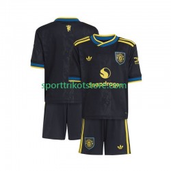 Manchester United Kinderset Ausweich trikot 2025-2026 Kurzarm