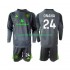 Manchester United Kinderset Auswärts trikot 2025-2026 Langarm Torwart Andre Onana 24