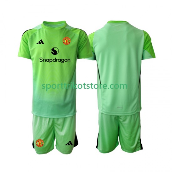 Manchester United Kinderset Viertes trikot 2025-2026 Kurzarm Torwart
