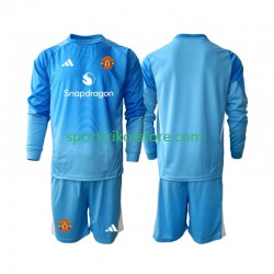 Manchester United Kinderset Heim trikot 2025-2026 Langarm Torwart