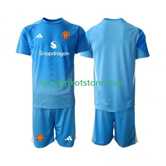 Manchester United Kinderset Heim trikot 2025-2026 Kurzarm Torwart