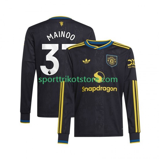 Manchester United Herren Ausweich trikot 2025-2026 Langarm Kobbie Mainoo 37