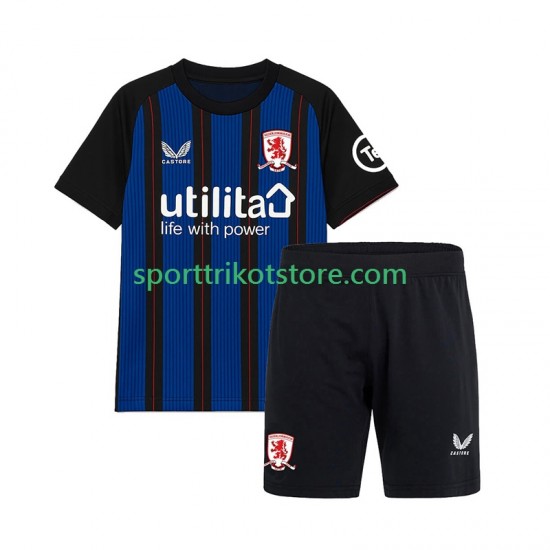 Middlesbrough Kinderset Auswärts trikot 2025-2026 Kurzarm