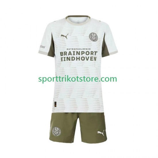 PSV Eindhoven Kinderset Ausweich trikot 2025-2026 Kurzarm