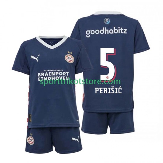 PSV Eindhoven Kinderset Auswärts trikot 2025-2026 Kurzarm Ivan Perisic 5