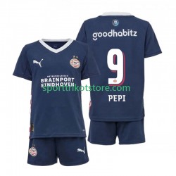 PSV Eindhoven Kinderset Auswärts trikot 2025-2026 Kurzarm Ricardo Pepi 9