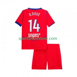 Paris Saint-Germain Kinderset Ausweich trikot 2025-2026 Kurzarm Desire Doue 14