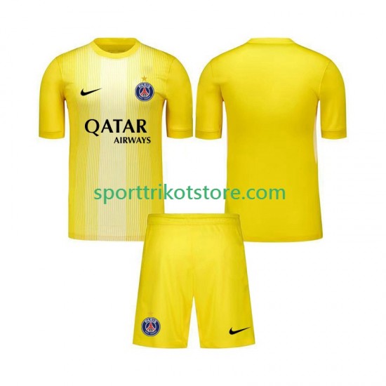 Paris Saint-Germain Kinderset Ausweich trikot 2025-2026 Kurzarm Torwart