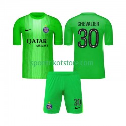 Paris Saint-Germain Kinderset Auswärts trikot 2025-2026 Kurzarm Torwart Lucas Chevalier 30
