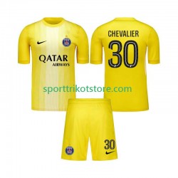 Paris Saint-Germain Kinderset Ausweich trikot 2025-2026 Kurzarm Torwart Lucas Chevalier 30