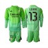 Real Madrid Kinderset Auswärts trikot 2025-2026 Langarm Torwart Andriy Lunin 13