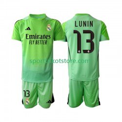 Real Madrid Kinderset Auswärts trikot 2025-2026 Kurzarm Torwart Andriy Lunin 13