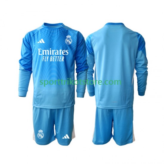 Real Madrid Kinderset Heim trikot 2025-2026 Langarm Torwart