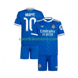 Real Madrid Kinderset Ausweich trikot 2025-2026 Kurzarm Kylian Mbappe 10
