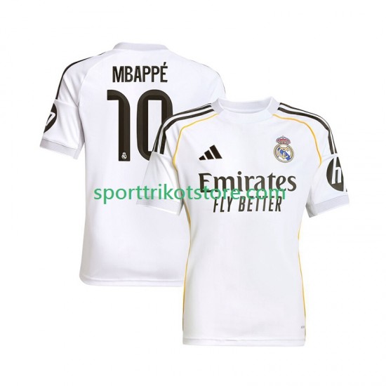 Real Madrid Herren Heim trikot 2025-2026 Kurzarm Kylian Mbappe 10