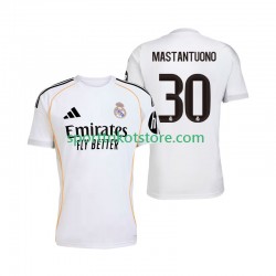 Real Madrid Herren Heim trikot 2025-2026 Kurzarm Mastantuono 30