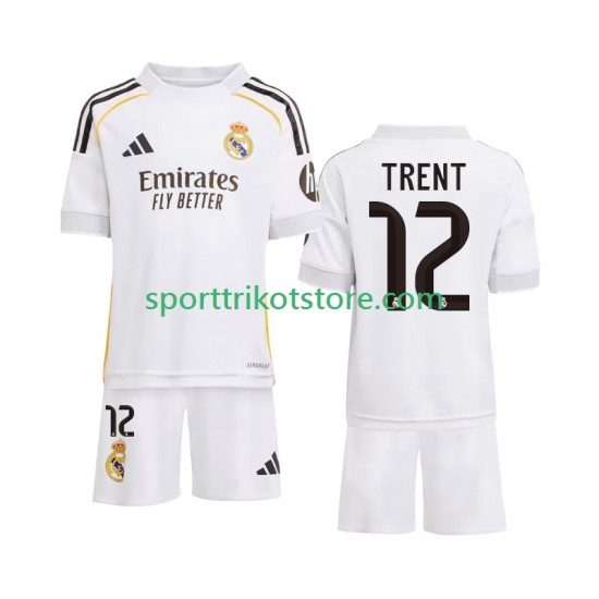 Real Madrid Kinderset Heim trikot 2025-2026 Kurzarm Trent Alexander-Arnold 12