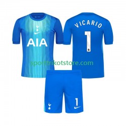 Tottenham Hotspur Kinderset Auswärts trikot 2025-2026 Kurzarm Torwart Guglielmo Vicario 1