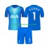 Tottenham Hotspur Kinderset Auswärts trikot 2025-2026 Kurzarm Torwart Guglielmo Vicario 1