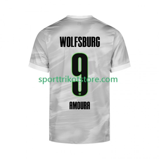 VfL Wolfsburg Herren Auswärts trikot 2025-2026 Kurzarm Mohamed Amoura 9