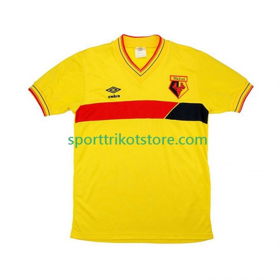 Retro Watford Herren Heim trikot Kurzarm 1985