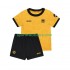 Wolverhampton Wanderers Kinderset Heim trikot 2025-2026 Kurzarm