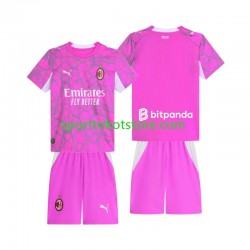 AC Mailand Kinderset Auswärts trikot 2027-2028 Kurzarm Torwart