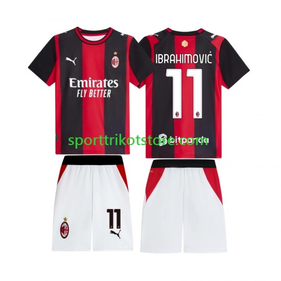 AC Mailand Kinderset Heim trikot 2027-2028 Kurzarm Ibrahimovic 11