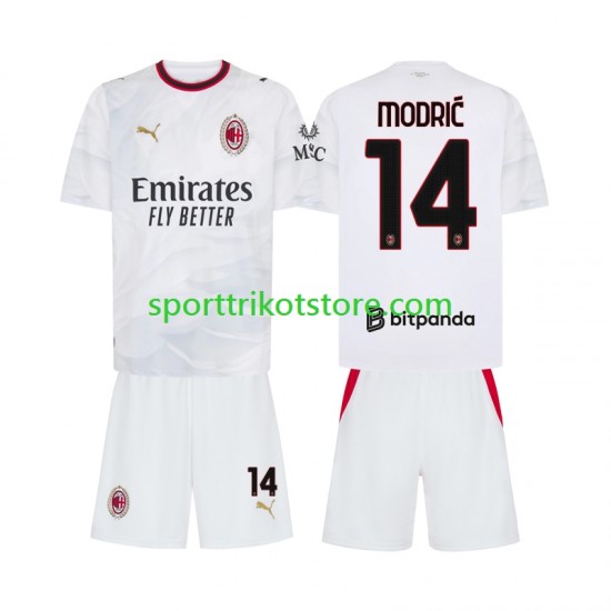 AC Mailand Kinderset Auswärts trikot 2027-2028 Kurzarm Luka Modric 14